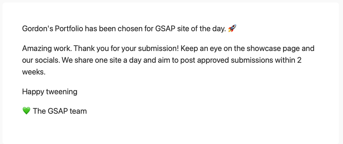 From the GSAP team