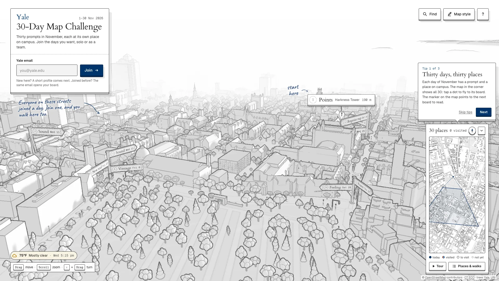 Yale 30-Day Map Challenge, interactive maps by Gordon Tu